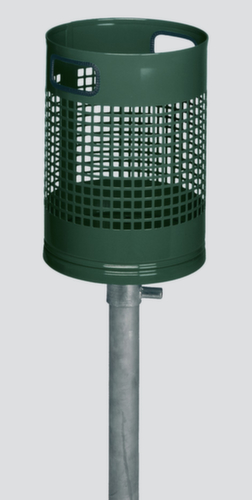 VAR Drahtgitter-Abfallbehälter AG 01, 30 l, RAL6005 Moosgrün Standard 1 L
