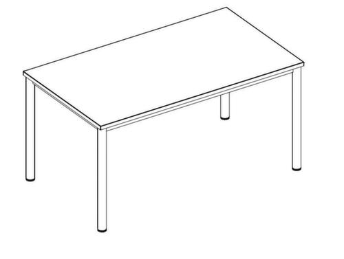 Nowy Styl Schreibtisch E10 mit 4-Fußgestell Technische Zeichnung 4 L