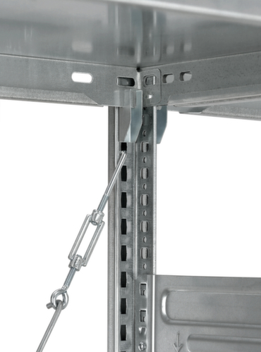 hofe System-Steckregal in Standard Bauart, Höhe x Breite x Tiefe 2500 x 1010 x 535 mm, 6 Böden Detail 1 L