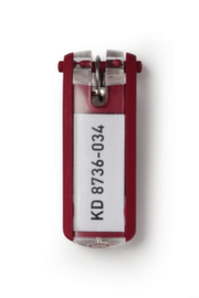 Durable Schlüsselanhänger für Schlüsselkassette, rot