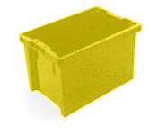 Drehstapelbehälter, gelb, Inhalt 65 l