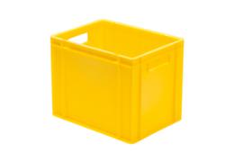 Lakape Euronorm-Stapelbehälter Favorit Wände + Boden geschlossen, gelb, Inhalt 29 l