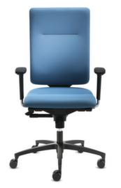 Dauphin Bürodrehstuhl InTouch mit Kunststoffrücken, blau