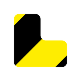 EICHNER Klebesymbol, L-Form, gelb/schwarz