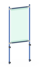 fetra Hygieneschutzwand für Transportwagen, Höhe x Breite 1410 x 571 mm