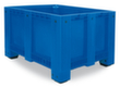 Großbehälter für Kühlhäuser, Inhalt 610 l, blau, 4 Füße