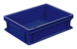 Euronorm-Stapelbehälter Basic mit verstärktem Rippenboden, blau, Inhalt 10 l