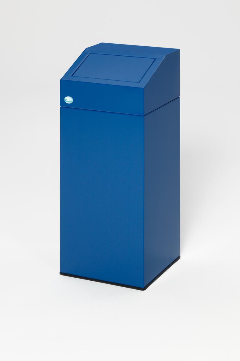 Wertstoffsammler inklusive Aufkleber, 45 l, RAL5010 Enzianblau, Deckel blau Standard 2 ZOOM