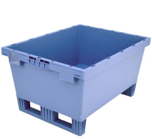 BITO GroĂvolumen-MehrwegbehĂ€lter mit Doppelboden + Kufen, Inhalt 114 l