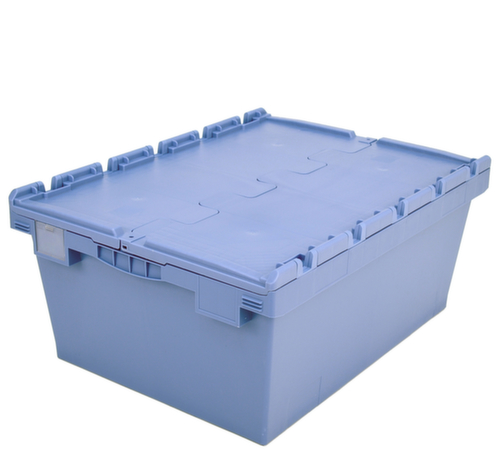 BITO Großvolumen-Mehrwegbehälter mit Doppelboden, Inhalt 120 l, Krokodildeckel