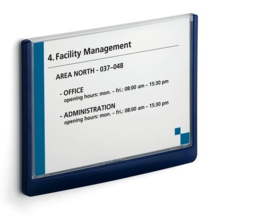 Durable Türschild Click Sign mit farbigem Rahmen, Hochformat 148,5