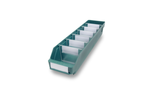 Regalkasten mit Sichtöffnung, grĂŒn, Tiefe 500 mm