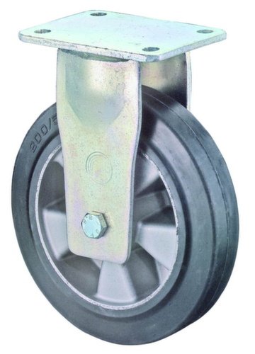 BS-ROLLEN Elastik-Vollgummi-Schwerlastrad, Traglast 150 kg, Elastik-Bereifung