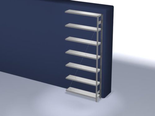 hofe System-Steckregal in mittelschwerer Bauart, Höhe x Breite x Tiefe 3000 x 1310 x 335 mm, 7 Böden