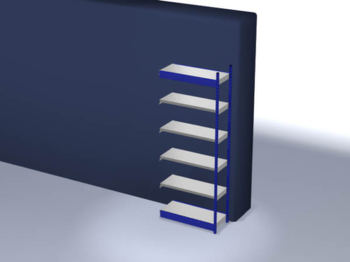 hofe Steckregal, Höhe x Breite x Tiefe 2500 x 1025 x 400 mm, 6 Böden
