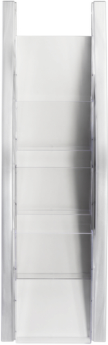 helit Wandbogendisplay "the arc" mit 4 Ablagen, 4 Ablagen, Gestell silber