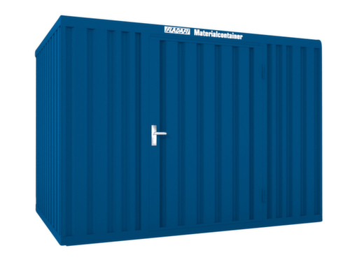 Säbu Lackierter Materialcontainer FLADAFI® mit Holzfußboden