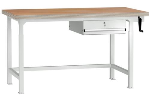 KLW Lutz Höhenverstellbare Werkbank mit Schubladen, 1 Schublade