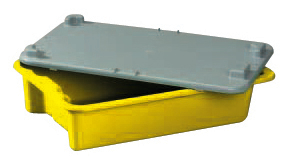 Drehstapelbehälter, gelb, Inhalt 18 l
