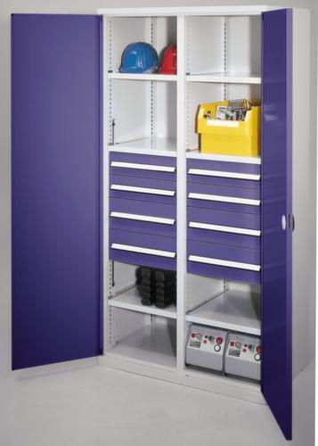 Kappes Schwerlast-Flügeltürenschrank RasterPlan® extra tief + mit Mitteltrennwand, Breite 1000 mm