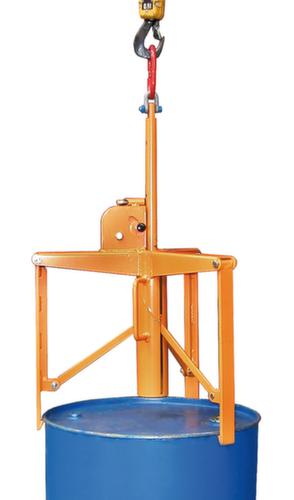Fassgreifer für 60-/120-Liter-Fässer für Stahl- und Kunststofffässer, Aufnahme stehend