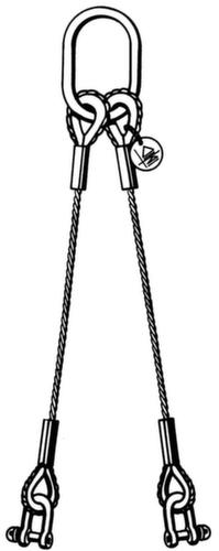 Seilgeschirr, 2100 kg, mit Schäkel