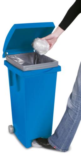 Fahrbarer Treteimer mit 80 l Inhalt