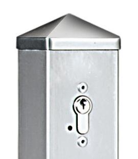 Edelstahl-Sperrpfosten