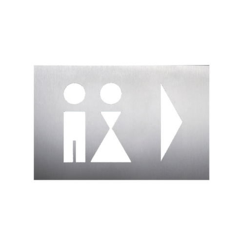 Wegweiser, "WC Damen/Herren"