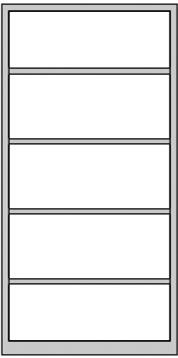 C+P Büro-Sicherheitsschrank mit 4 Böden