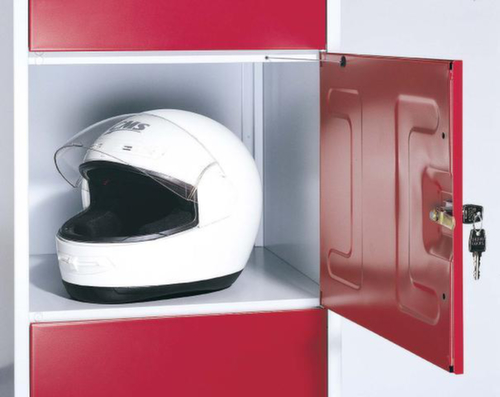 C+P Schließfach-Garderobe Classic lichtgrau mit 20 Fächern, Breite 3720 mm