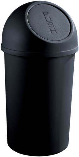 helit Push-AbfallbehÀlter, 25 l, schwarz
