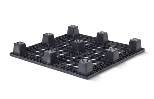 Containerpalette, PE-Regenerat, LĂ€nge x Breite 1140 x 1140 mm