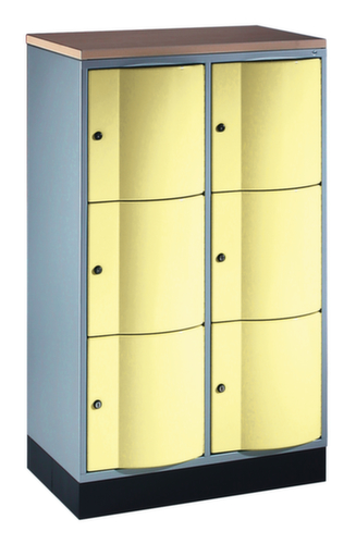 C+P SchlieĂfachschrank Resisto, 6 FĂ€cher