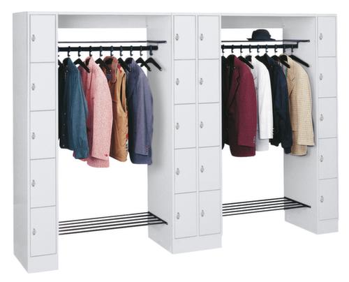 C+P Schließfach-Garderobe Classic lichtgrau mit 20 Fächern, Breite 2840 mm