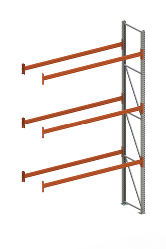 META Palettenregal MULTIPAL für 8 Paletten, 2800 mm breit, 4 Lagerebenen