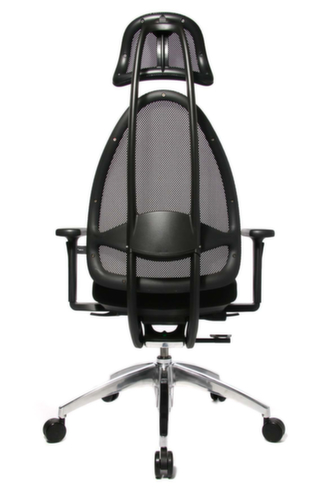 Topstar Bürodrehstuhl Open Base + Art OPEN ART 10 mit Kopfstütze, Netzrückenlehne, schwarz