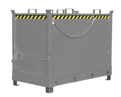 3-fach stapelbarer KlappbodenbehÀlter in RAL7005 Mausgrau