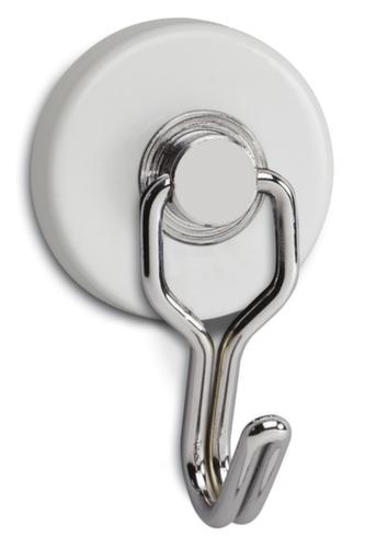 MAUL Hakenmagnet Karussell aus Stahl, weiĂ, Ă 35 mm