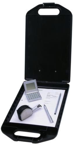 WEDO Robustes Klemmbrett mit Aufbewahrungsfach