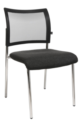 Topstar Besucherstuhl Visit 10 mit Netzrücken, Sitz Stoff (100% Polypropylen), anthrazit