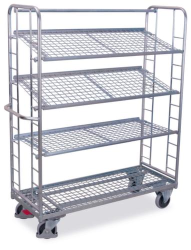VARIOfit Etagenwagen mit neigbaren Drahtgitterböden