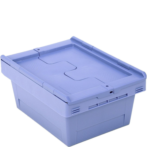 BITO MehrwegbehÀlter verplombbar, Inhalt 16 l, Zweiteiliger Scharnierdeckel