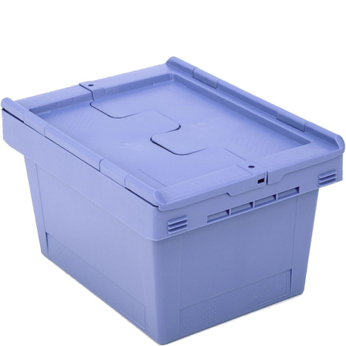 BITO Mehrwegbehälter verplombbar, Inhalt 18 l, Zweiteiliger Scharnierdeckel