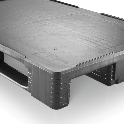 Hygienepalette Eco TC1-ECO mit Rand, Regenerat-Kunststoff, Länge x Breite 1200 x 800 mm
