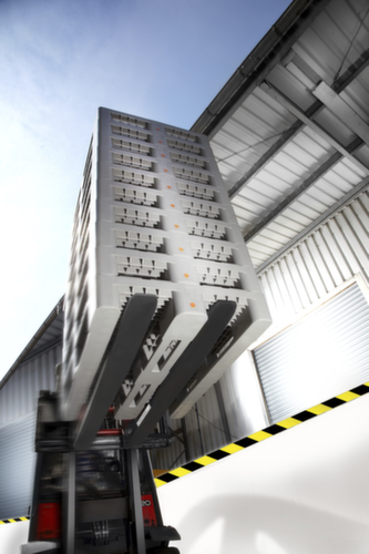 Hygienepalette EURO H1 mit Rand, Hochdruck-Polyethylen, Länge x Breite 1200 x 800 mm