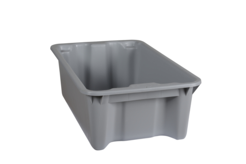DrehstapelbehÀlter, grau, Inhalt 34 l