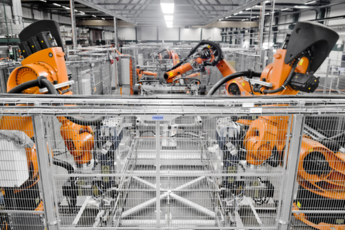 TROAX Wandelement für Maschinen-Schutzgitter, Höhe x Breite 2050 x 300 mm