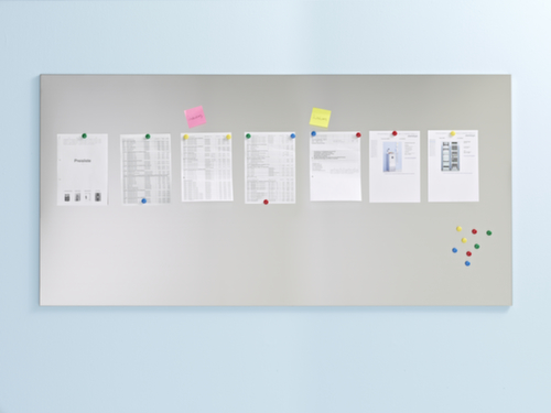 Edelstahl-Magnettafel, Höhe x Breite 970 x 1970 mm