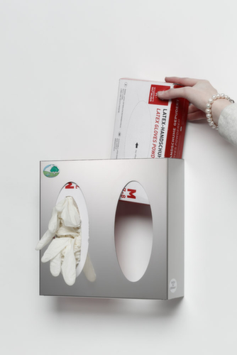 Spender für Handschuhe mit 2 Fächern